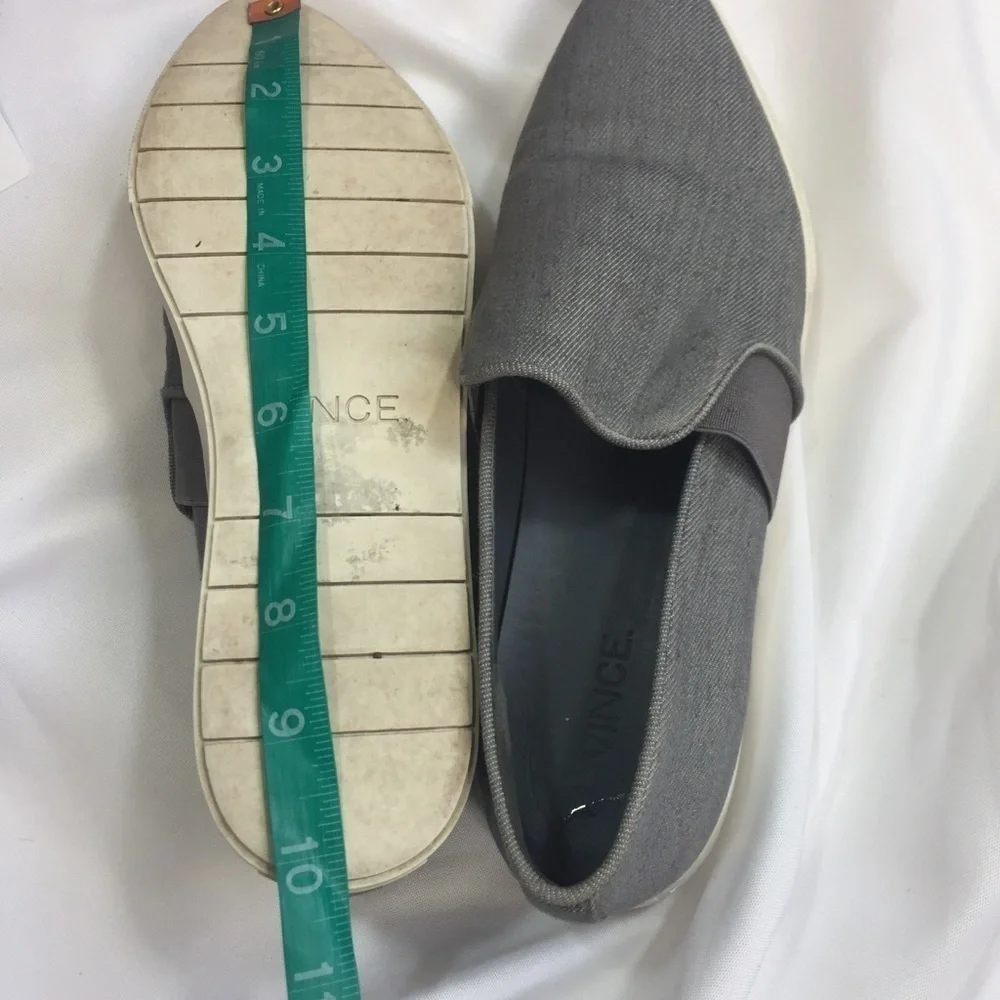 Vince Piece Denim Slip On Shoes Sz 6